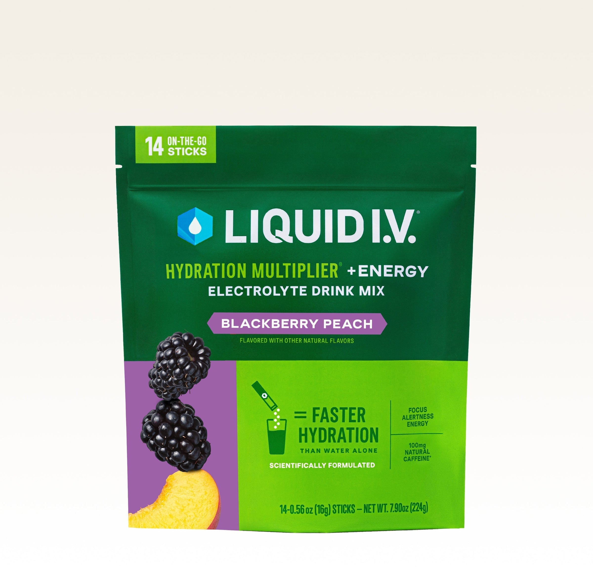 Blackberry Peach Hydration Multiplier® +Energy - Workout Ready