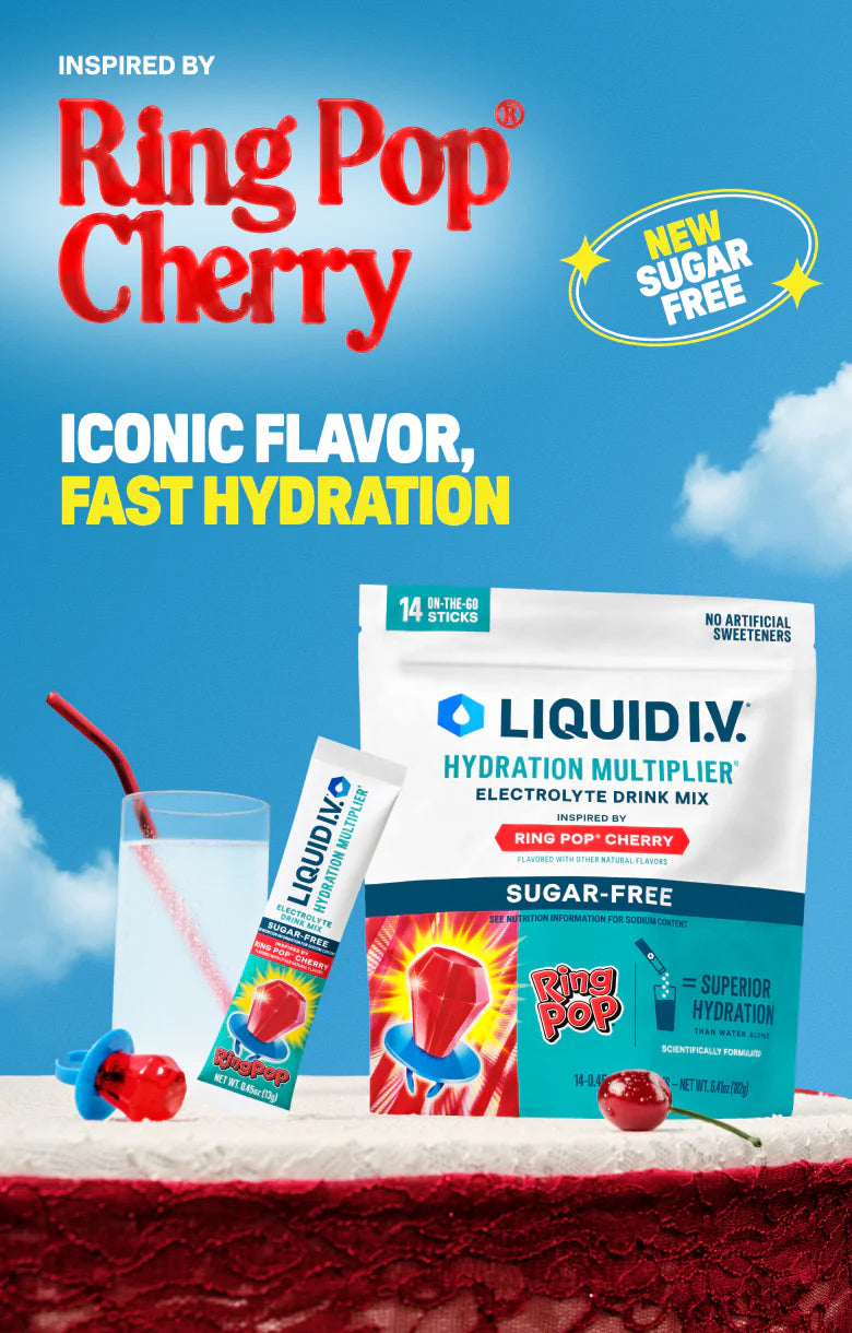 Ring Pop® Cherry Hydration Multiplier® Sugar-Free - Easy Bundle Pick